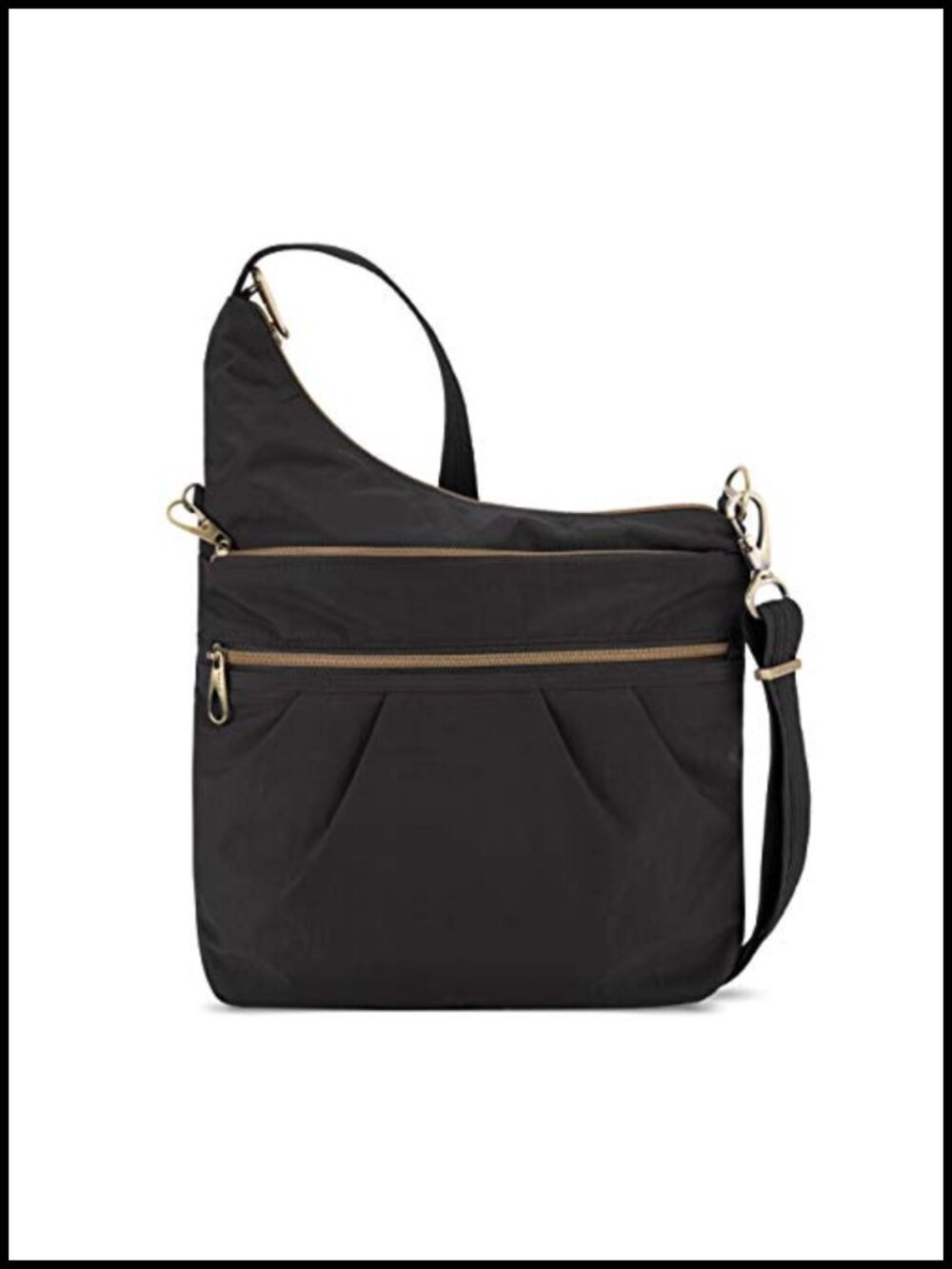 Travelon Anti-Theft Signature 3 Compartment Crossbody Bag